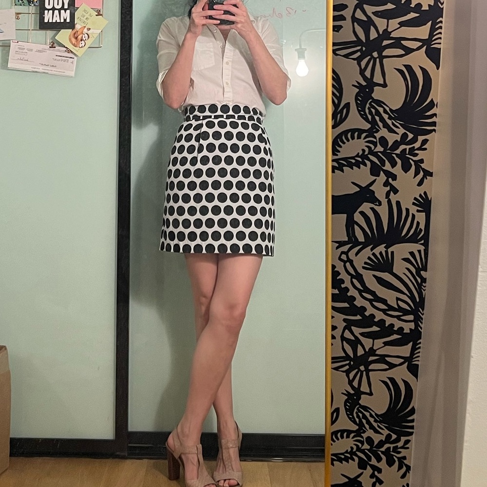 High waist polka dot mini skirt (French Connection)